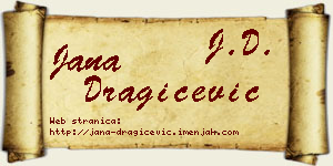 Jana Dragičević vizit kartica